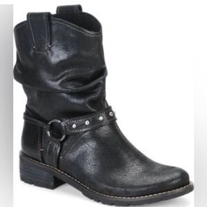 SOFFT Women's Western Black Leather Ankle Boots SIZE 7
